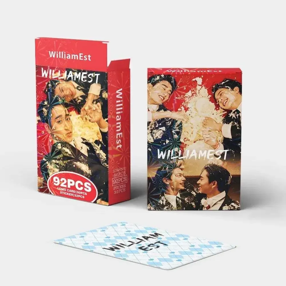 Us seller 92Pcs/Set Thai Star Williamest Laser Lomo Cards - Drama CP William & E